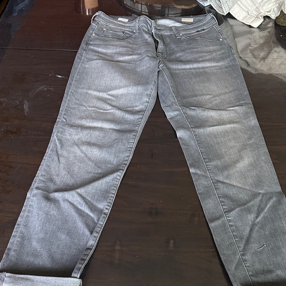 Mavi Women's Straight Leg Jeans in Charcoal